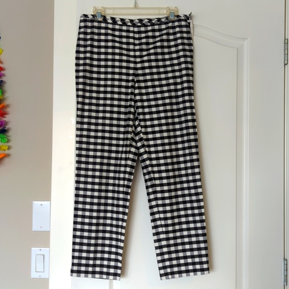 Talbots Check cropped pants